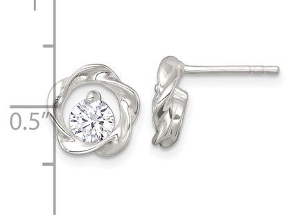 Sterling Silver Earrings Style QE18054 - Classique Jewelry Inc.