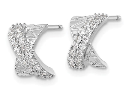 Sterling Silver Earrings Style QE18055 - Classique Jewelry Inc.