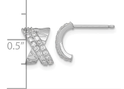 Sterling Silver Earrings Style QE18055 - Classique Jewelry Inc.