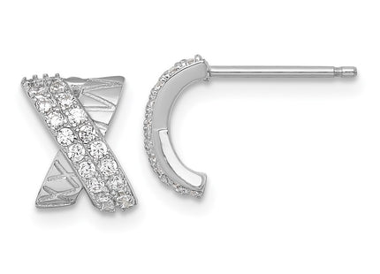 Sterling Silver Earrings Style QE18055 - Classique Jewelry Inc.