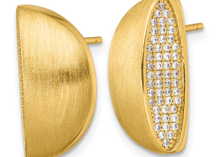 Sterling Silver Earrings Style QE18056GP - Classique Jewelry Inc.