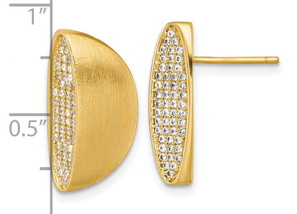 Sterling Silver Earrings Style QE18056GP - Classique Jewelry Inc.