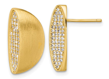 Sterling Silver Earrings Style QE18056GP - Classique Jewelry Inc.