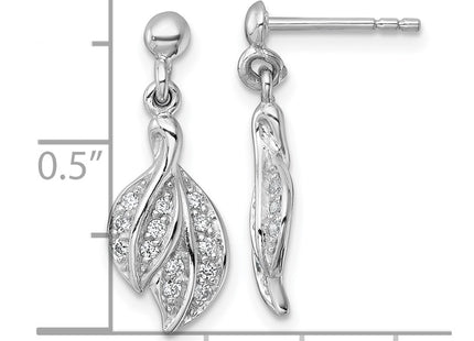 Sterling Silver Earrings Style QE18058 - Classique Jewelry Inc.