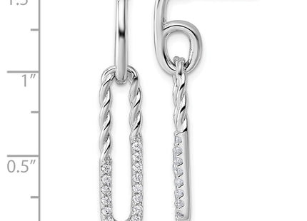Sterling Silver Earrings Style QE18061 - Classique Jewelry Inc.