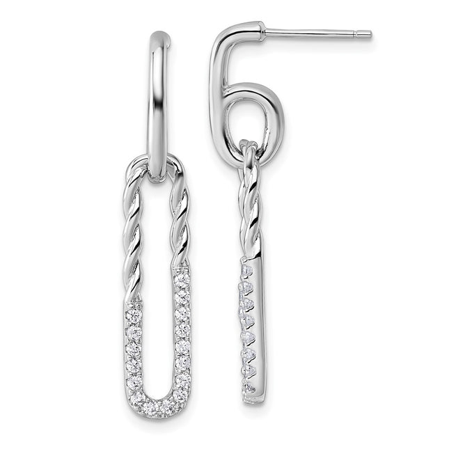 Sterling Silver Earrings Style QE18061 - Classique Jewelry Inc.