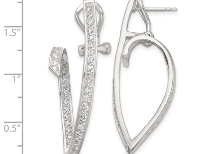 Sterling Silver Earrings Style QE18062 - Classique Jewelry Inc.