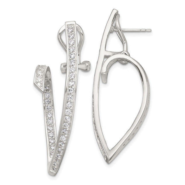 Sterling Silver Earrings Style QE18062 - Classique Jewelry Inc.