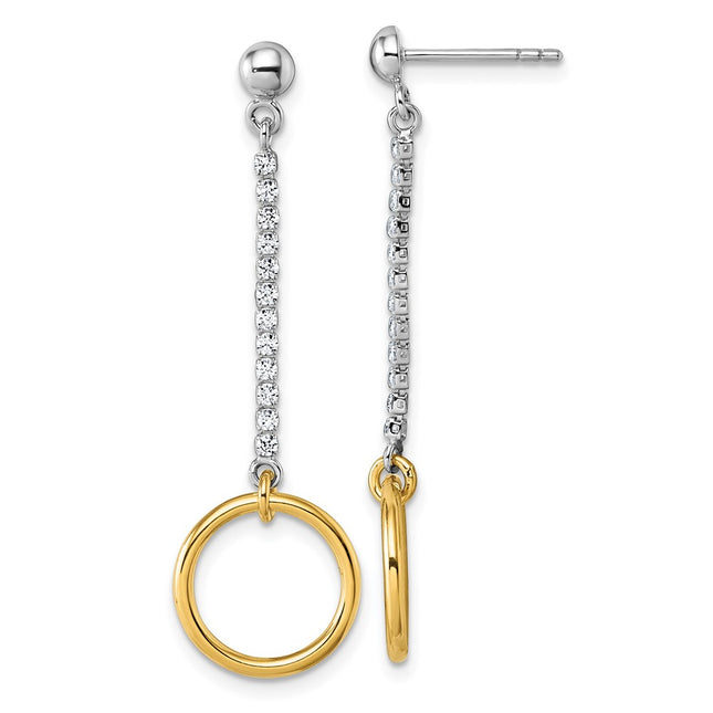 Sterling Silver Earrings Style QE18063 - Classique Jewelry Inc.