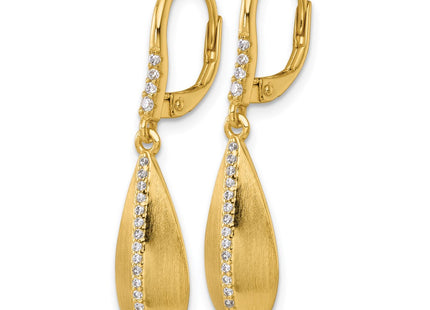 Sterling Silver Earrings Style QE18064GP - Classique Jewelry Inc.