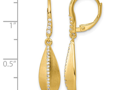 Sterling Silver Earrings Style QE18064GP - Classique Jewelry Inc.