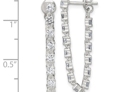 Sterling Silver Earrings Style QE18066 - Classique Jewelry Inc.