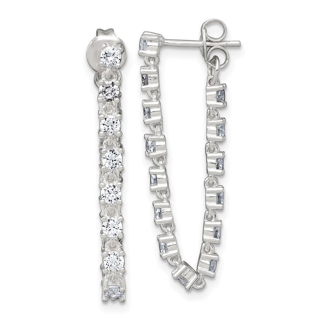 Sterling Silver Earrings Style QE18066 - Classique Jewelry Inc.