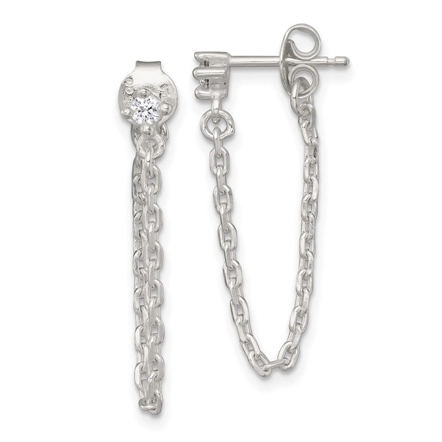 Sterling Silver Earrings Style QE18067 - Classique Jewelry Inc.