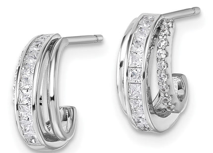 Sterling Silver Earrings Style QE18072 - Classique Jewelry Inc.