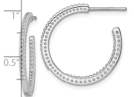 Sterling Silver Earrings Style QE18073 - Classique Jewelry Inc.