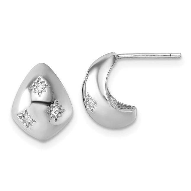 Sterling Silver Earrings Style QE18074 - Classique Jewelry Inc.