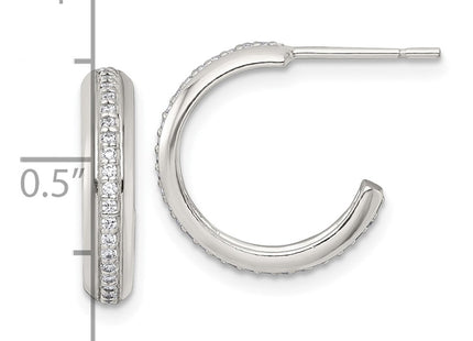 Sterling Silver Earrings Style QE18075 - Classique Jewelry Inc.