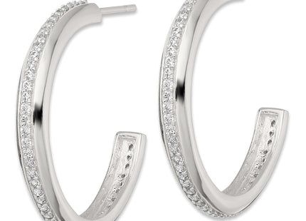 Sterling Silver Earrings Style QE18077 - Classique Jewelry Inc.