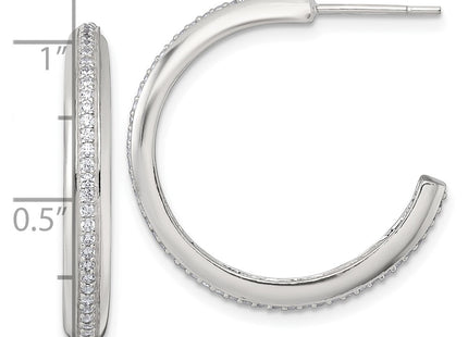 Sterling Silver Earrings Style QE18077 - Classique Jewelry Inc.