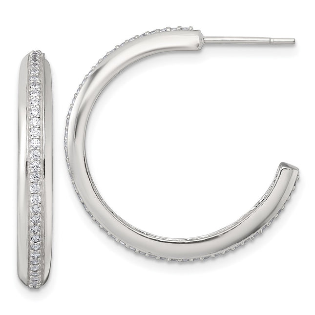 Sterling Silver Earrings Style QE18077 - Classique Jewelry Inc.