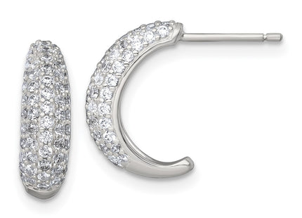 Sterling Silver Earrings Style QE18078 - Classique Jewelry Inc.