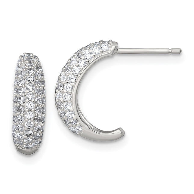 Sterling Silver Earrings Style QE18078 - Classique Jewelry Inc.