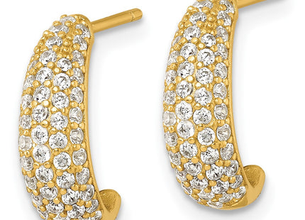 Sterling Silver Earrings Style QE18078GP - Classique Jewelry Inc.