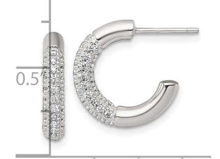 Sterling Silver Earrings Style QE18079 - Classique Jewelry Inc.