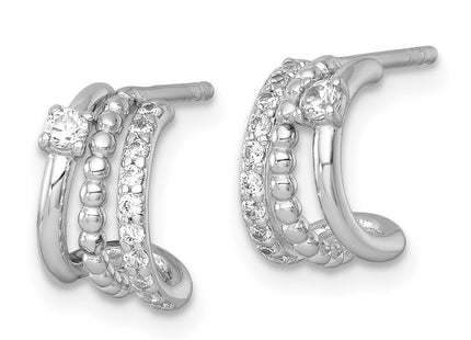 Sterling Silver Earrings Style QE18082 - Classique Jewelry Inc.