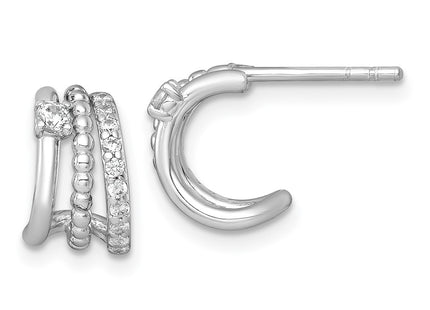 Sterling Silver Earrings Style QE18082 - Classique Jewelry Inc.