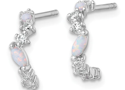 Sterling Silver Earrings Style QE18083 - Classique Jewelry Inc.