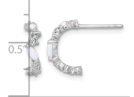 Sterling Silver Earrings Style QE18083 - Classique Jewelry Inc.