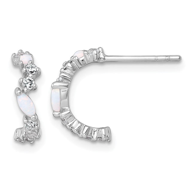 Sterling Silver Earrings Style QE18083 - Classique Jewelry Inc.