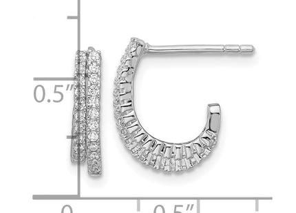 Sterling Silver Earrings Style QE18084 - Classique Jewelry Inc.