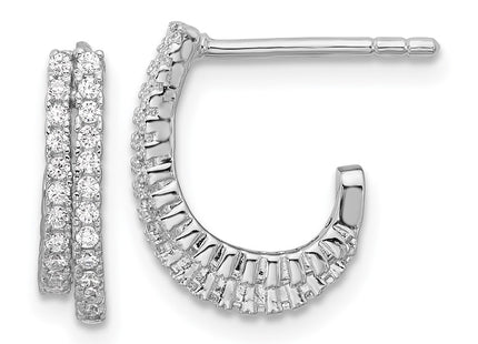 Sterling Silver Earrings Style QE18084 - Classique Jewelry Inc.