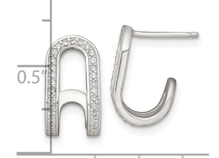 Sterling Silver Earrings Style QE18085 - Classique Jewelry Inc.