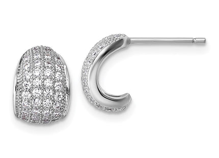 Sterling Silver Earrings Style QE18086 - Classique Jewelry Inc.