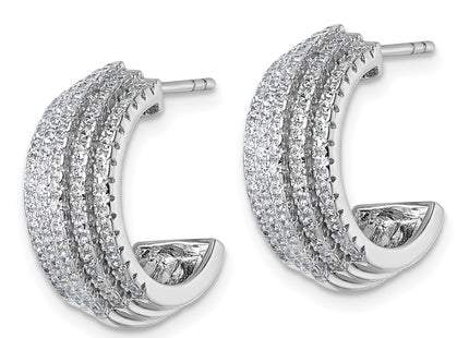 Sterling Silver Earrings Style QE18090 - Classique Jewelry Inc.
