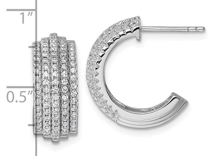 Sterling Silver Earrings Style QE18090 - Classique Jewelry Inc.