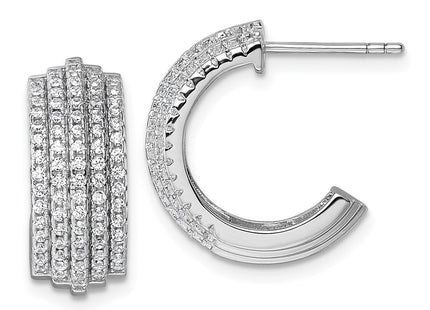 Sterling Silver Earrings Style QE18090 - Classique Jewelry Inc.