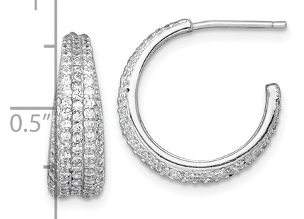 Sterling Silver Earrings Style QE18091 - Classique Jewelry Inc.