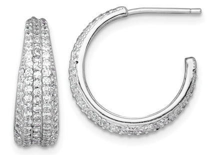 Sterling Silver Earrings Style QE18091 - Classique Jewelry Inc.