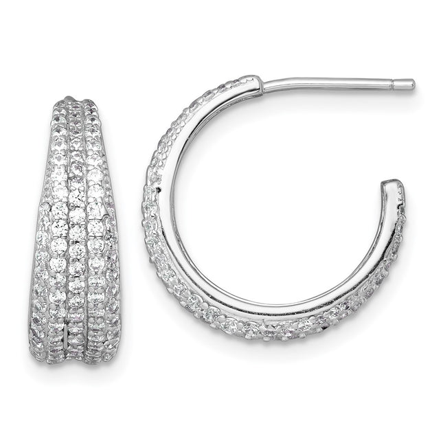 Sterling Silver Earrings Style QE18091 - Classique Jewelry Inc.
