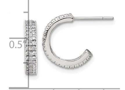 Sterling Silver Earrings Style QE18092 - Classique Jewelry Inc.