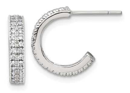 Sterling Silver Earrings Style QE18092 - Classique Jewelry Inc.