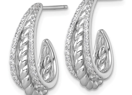 Sterling Silver Earrings Style QE18093 - Classique Jewelry Inc.