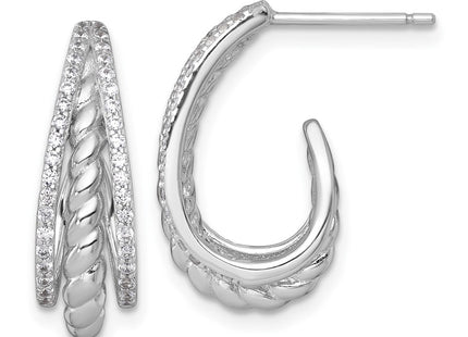Sterling Silver Earrings Style QE18093 - Classique Jewelry Inc.
