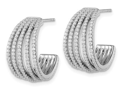 Sterling Silver Earrings Style QE18094 - Classique Jewelry Inc.