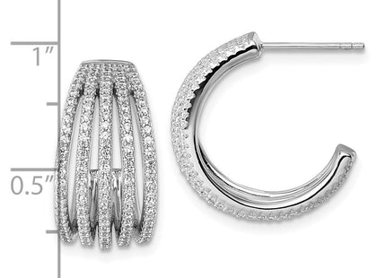 Sterling Silver Earrings Style QE18094 - Classique Jewelry Inc.